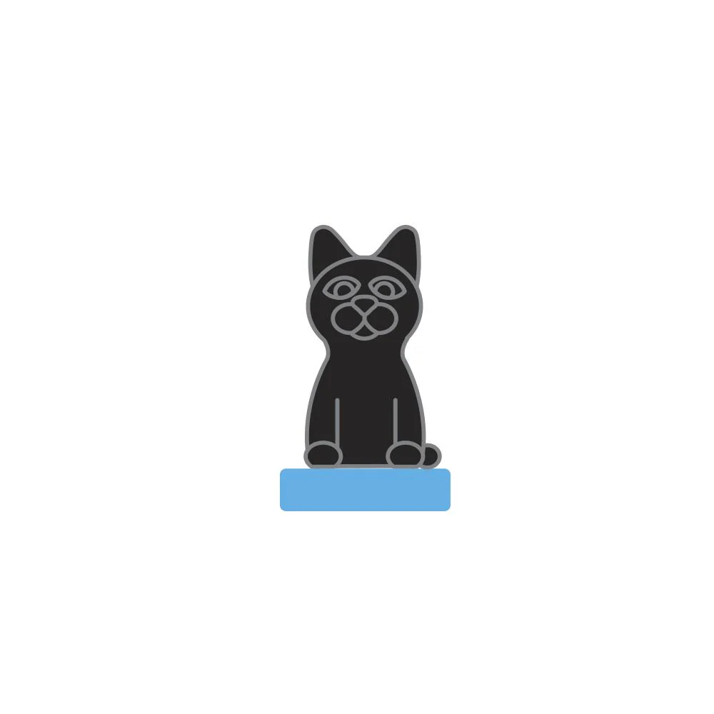 Cats & Boxes - Black Cat - Replacement Part ONLY