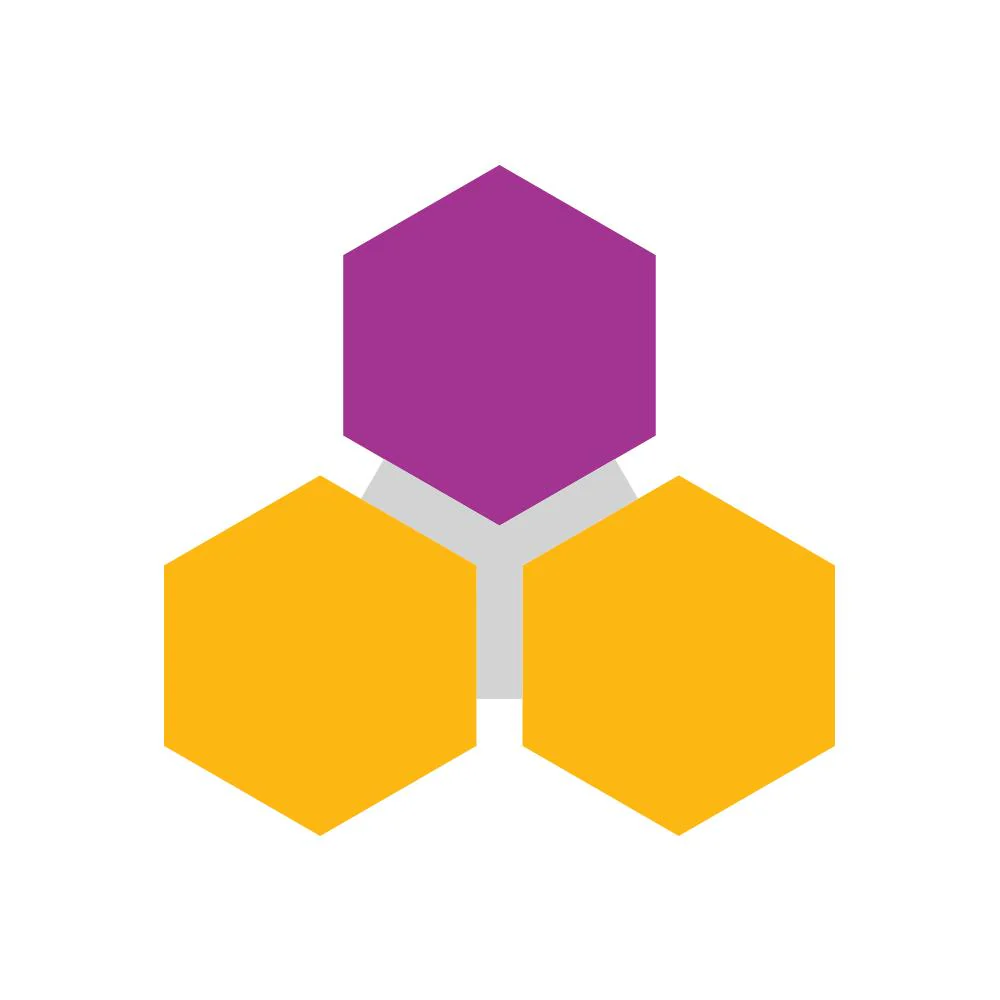 Genius Gems - Yellow Purple 3 Piece - Replacement Part ONLY