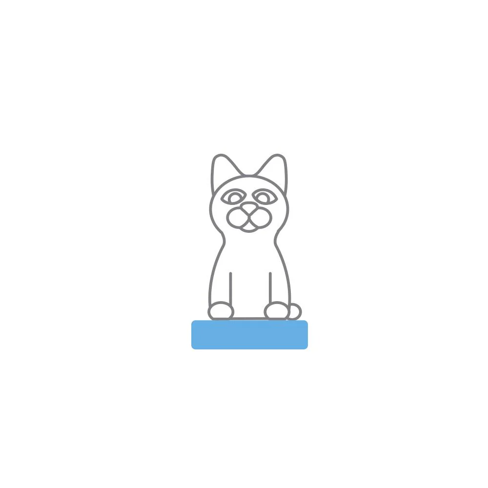Cats & Boxes - White Cat - Replacement Part ONLY