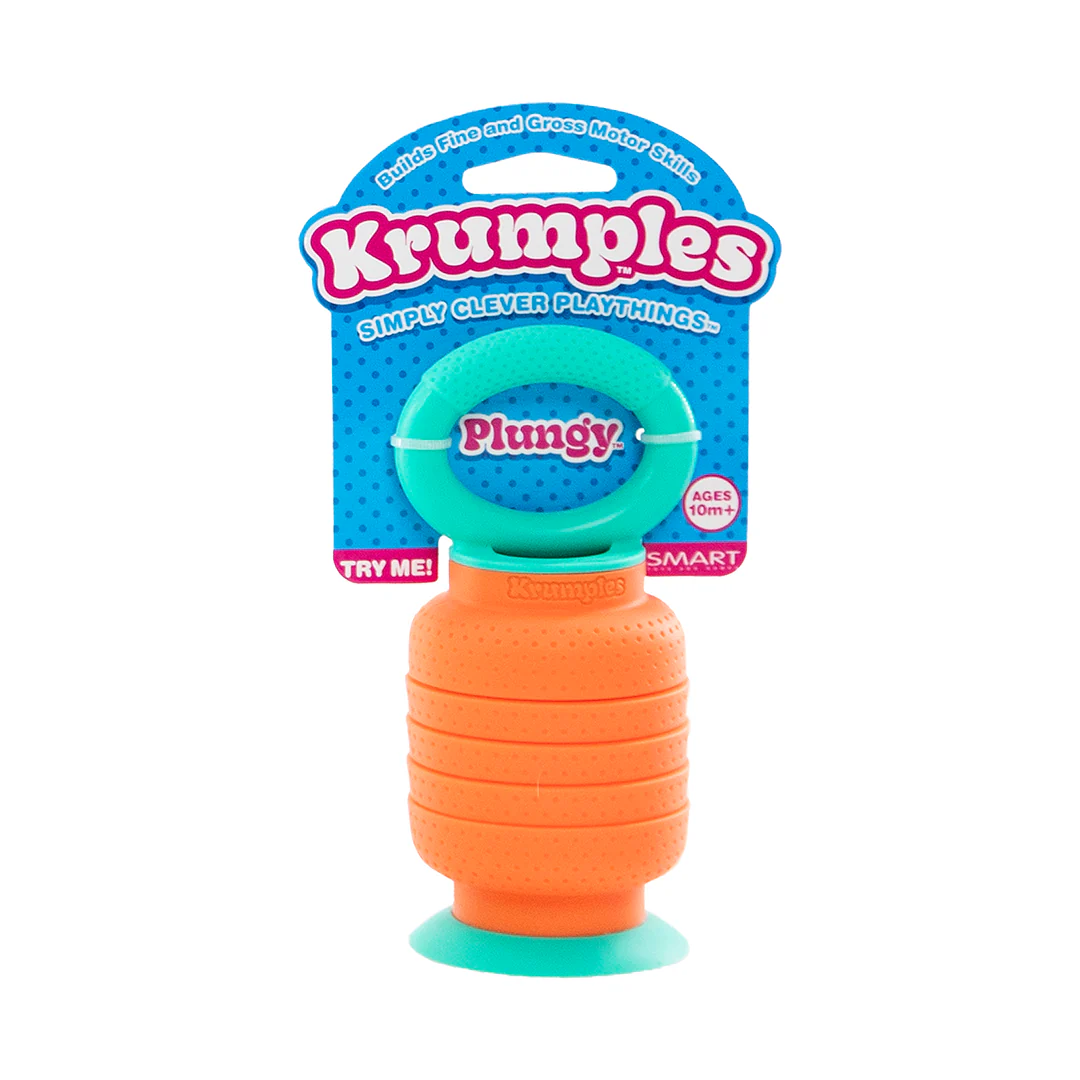 Krumples Plungy ORANGE - Ridiculously Fun Playthings for Ages 1 - 99 Made from Food Grade Silicone! - Image 3