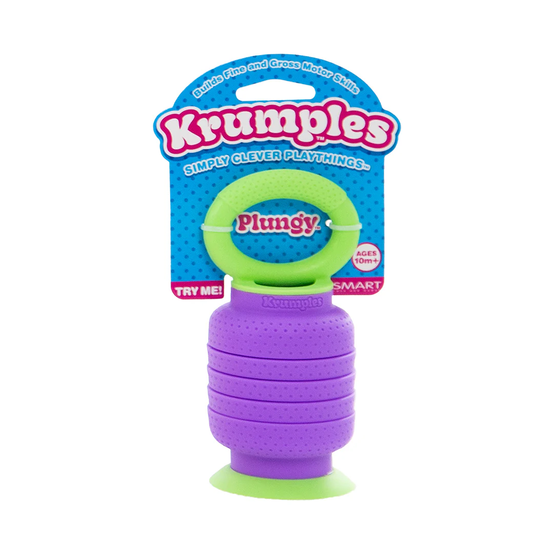 Krumples Plungy PURPLE - Ridiculously Fun Playthings for Ages 1 - 99 Made from Food Grade Silicone! - Image 3