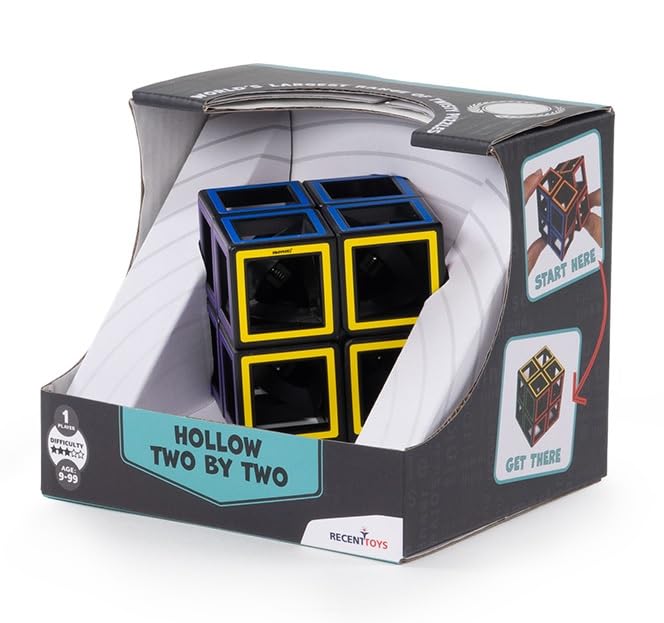 Meffert's Hollow Two by Two - The Original Transparent 2 x 2 Cube Brainteaser Puzzle - Travel Friendly Fun for Ages 9+ - Image 3
