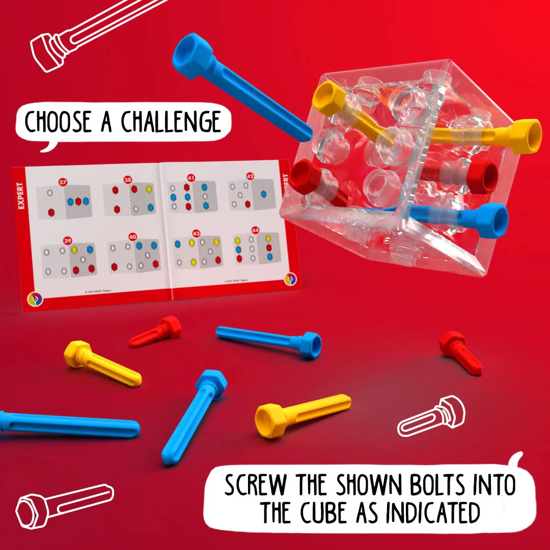 Criss Cross Cube 3D Puzzle Game - Brainteaser with 80 Challenges for Ages 8+ - Image 10