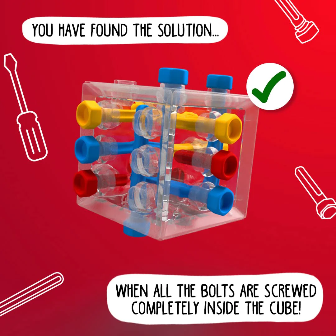 Criss Cross Cube 3D Puzzle Game - Brainteaser with 80 Challenges for Ages 8+ - Image 12