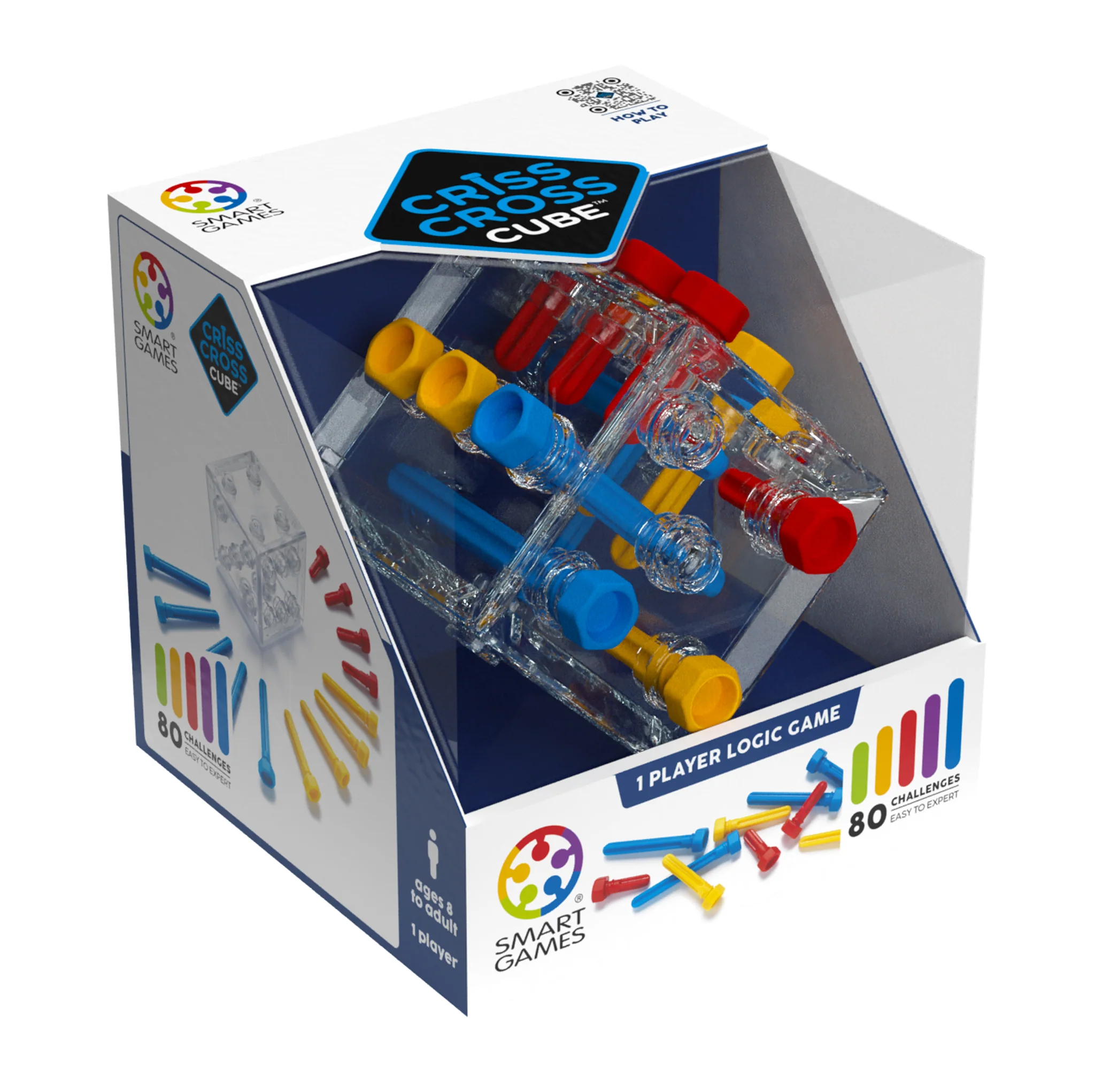 Criss Cross Cube 3D Puzzle Game - Brainteaser with 80 Challenges for Ages 8+ - Image 3