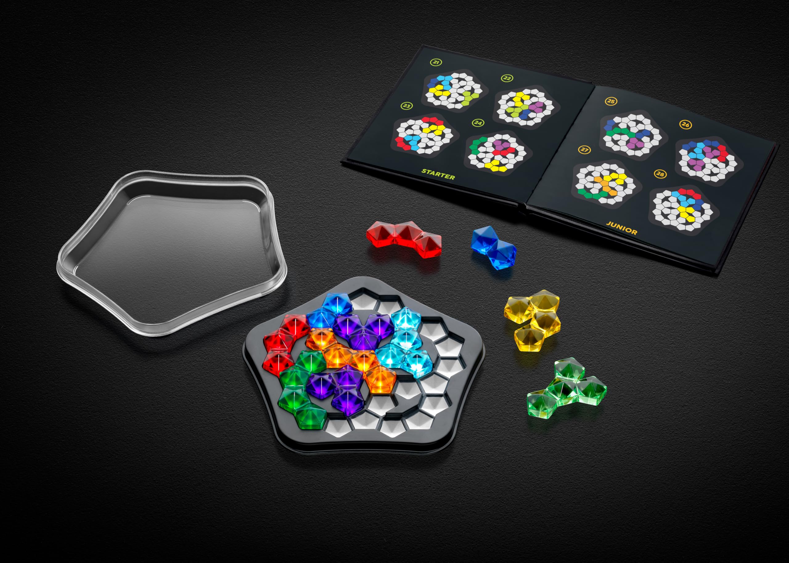 SmartGames IQ Deluxe: Pentagon - Featuring 120 Challenges in a Deluxe Travel Case for Ages 14 - Adult - Image 5