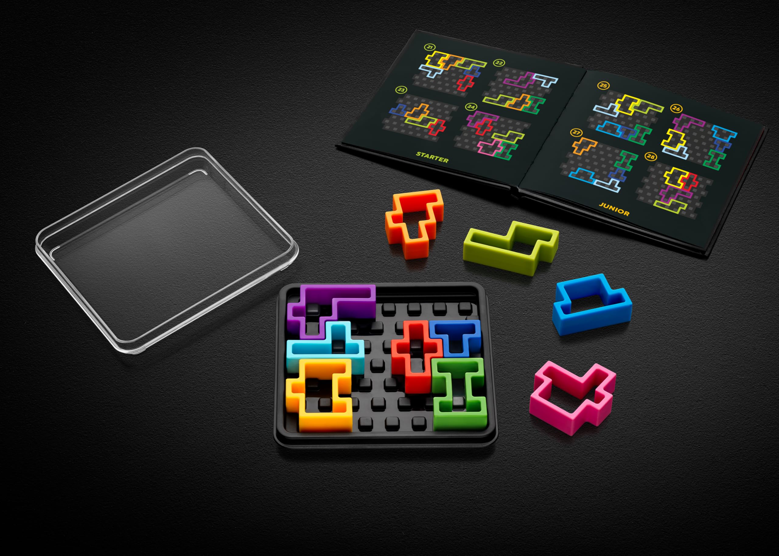 SmartGames IQ Deluxe: Square - 120 Challenges Featuring a Deluxe Travel Case for Ages 14 - Adult - Image 6
