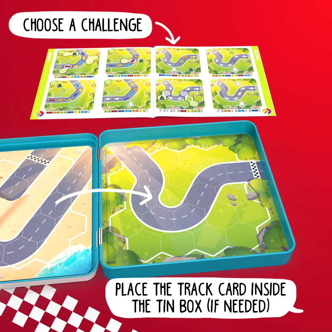 Pole Position Metal Box Travel Game with 48 Challenges for Ages 7+ - Image 11