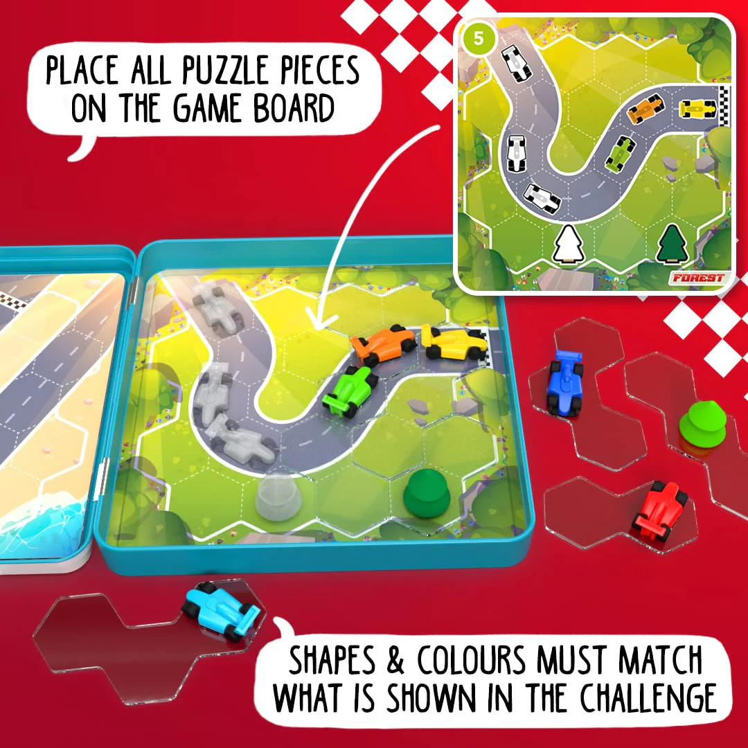 Pole Position Metal Box Travel Game with 48 Challenges for Ages 7+ - Image 13