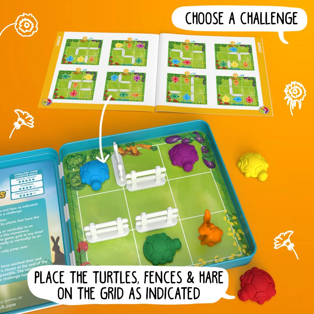 Turtle Tactics Metal Box Travel Game with 48 Challenges for Ages 5+ - Image 12