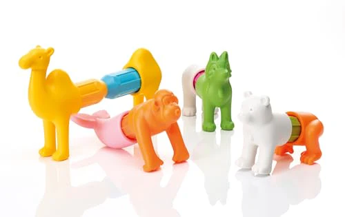 SmartMax My First Animals Around The World – Magnetic STEM Building Set for Toddlers Ages 1–5, Five Mix-and-Match Animals and a Playmat That Doubles as a Carry Bag - Image 3