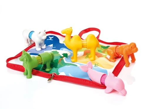 SmartMax My First Animals Around The World – Magnetic STEM Building Set for Toddlers Ages 1–5, Five Mix-and-Match Animals and a Playmat That Doubles as a Carry Bag - Image 6