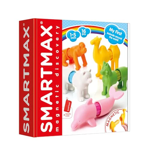 SmartMax My First Animals Around The World – Magnetic STEM Building Set for Toddlers Ages 1–5, Five Mix-and-Match Animals and a Playmat That Doubles as a Carry Bag - Image 7