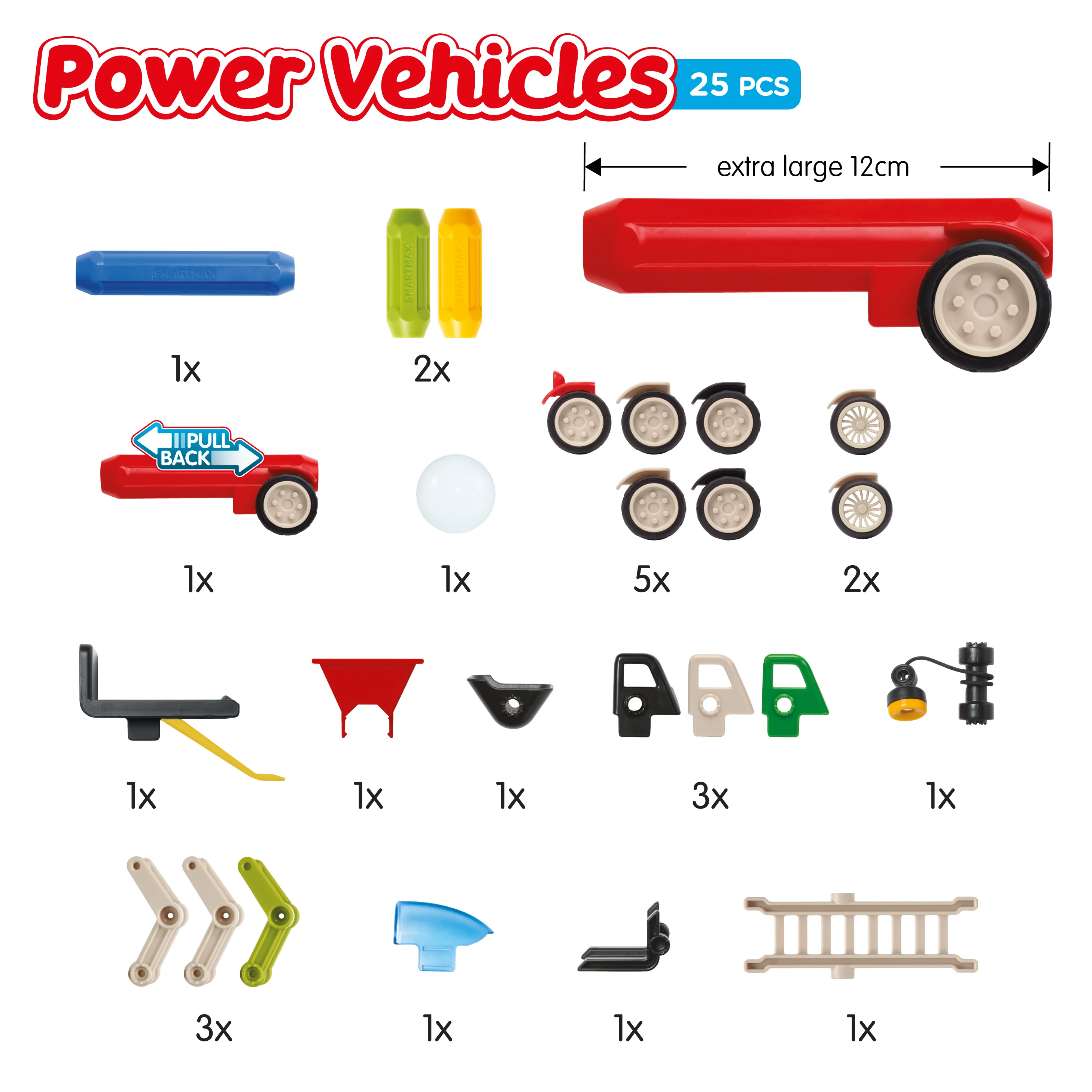 SmartMax Power Vehicles Max Magnetic STEM Building Set Ages 3+ - Image 4