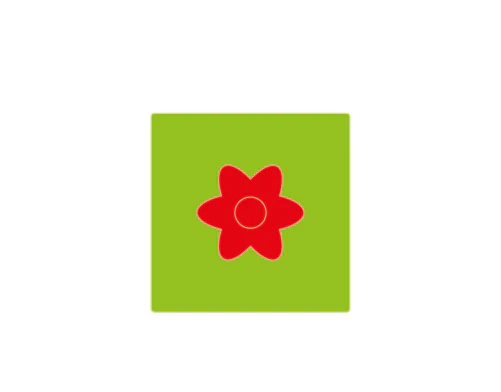 Squirrels Go Nuts! - Red Flower - Replacement Part ONLY