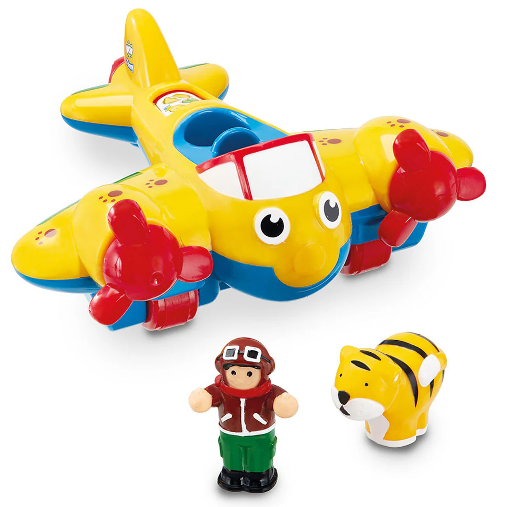 WOW Johnny Jungle Plane (3 Piece Play Set) Ages 1+ - Image 8