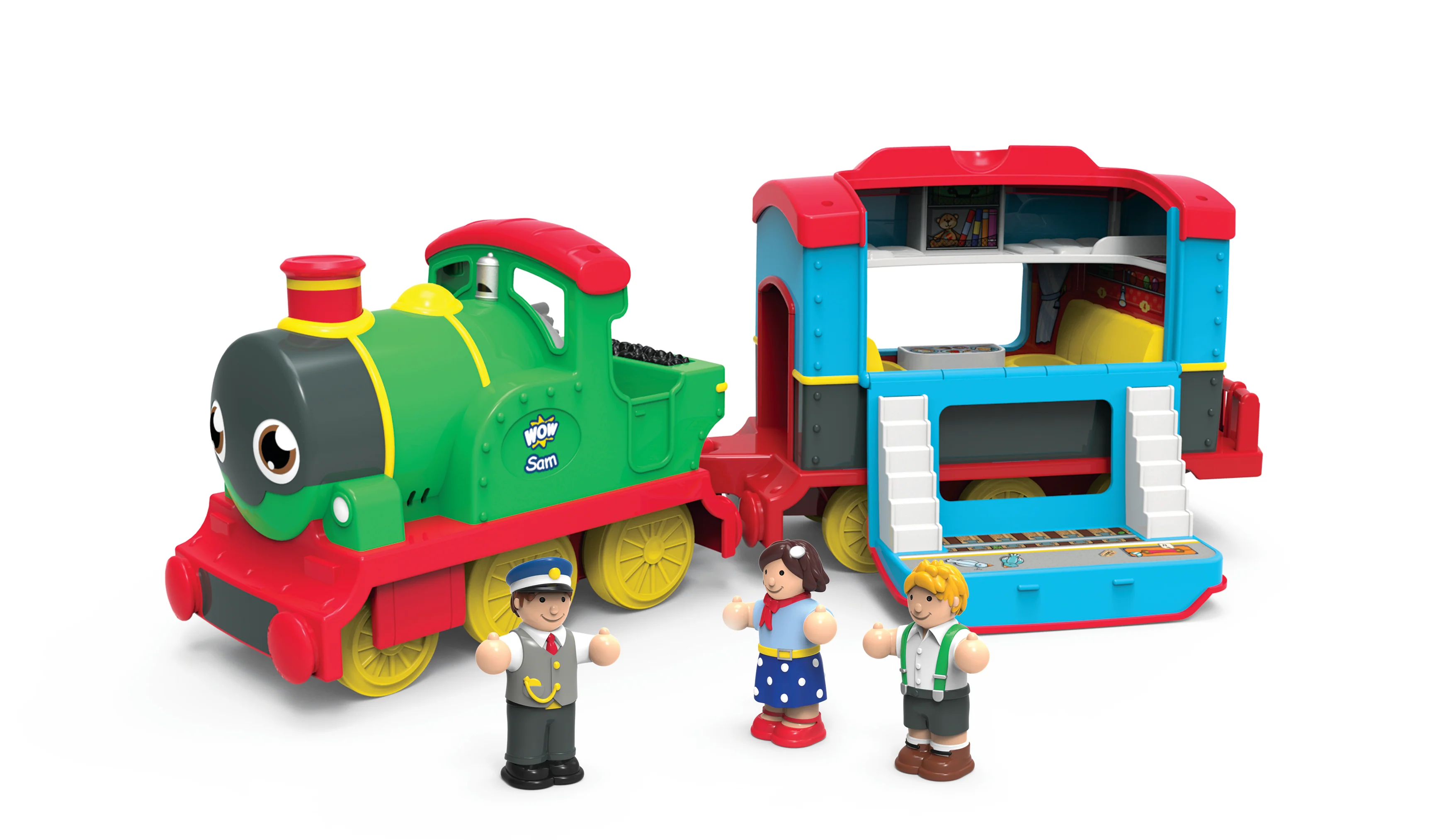 WOW Sam the Steam Train (5 Piece Play Set) Ages 1+ - Image 8